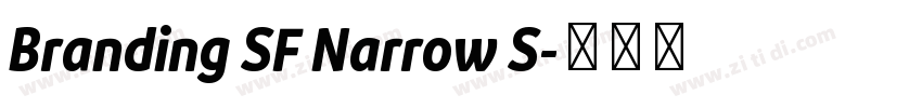 Branding SF Narrow S字体转换